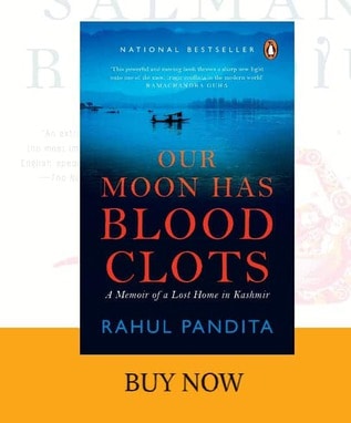 front cover of our moon has blood clots book