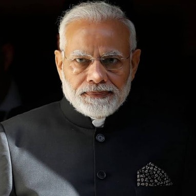 photo of Narendra Modi in black suit